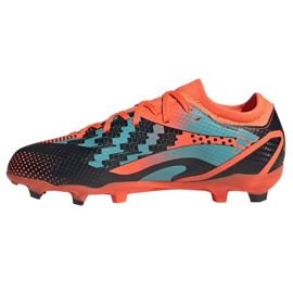 Buty piłkarskie adidas X Speedportal Messi.3 Fg Jr GZ5145 pomarańcze i czerwienie pomarańczowe 1