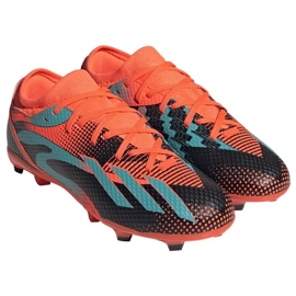 Buty piłkarskie adidas X Speedportal Messi.3 Fg Jr GZ5145 pomarańcze i czerwienie pomarańczowe 3