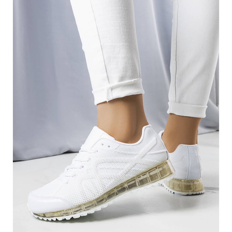 PA1 Białe sneakersy na modnej podeszwie Durandana 1