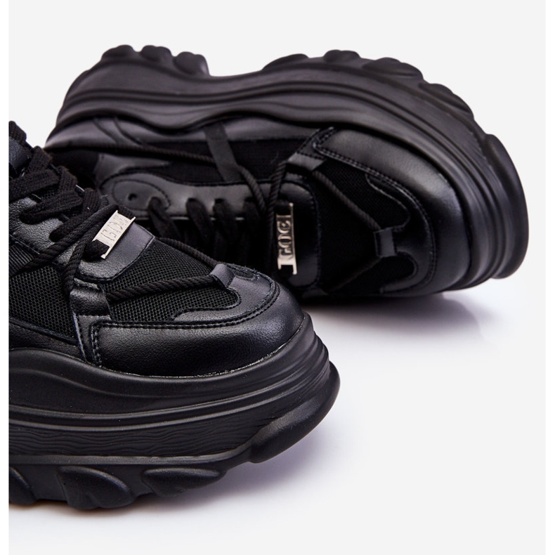 Buty Sportowe Na Masywnej Platformie GOE LL2N4030 Czarne 1