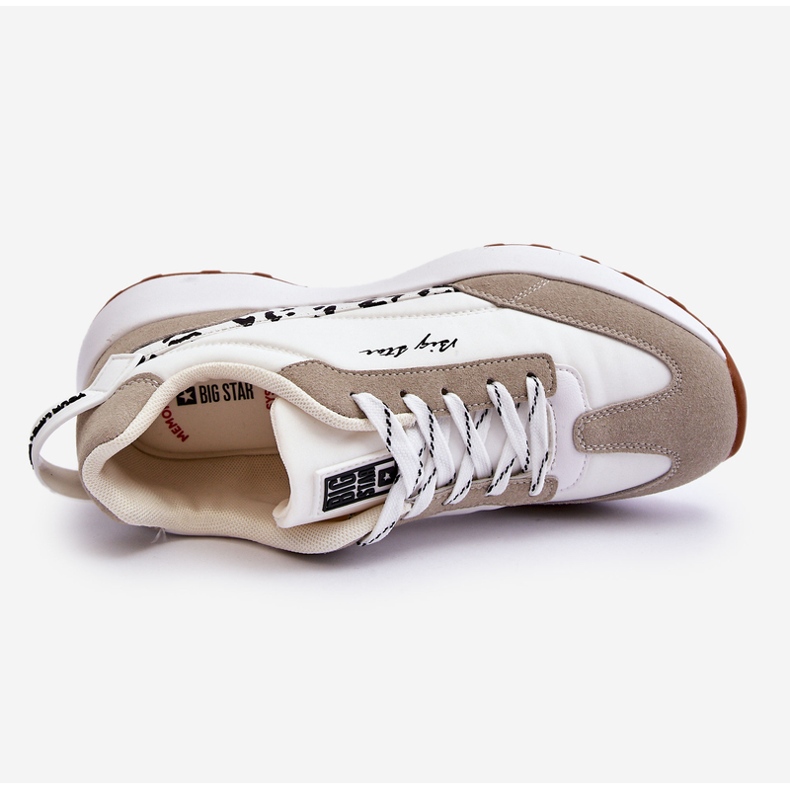 Damskie Sneakersy Memory Foam System Big Star LL274957 Białe 1