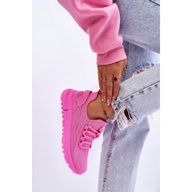 FB2 Damskie Wsuwane Buty Sportowe Sneakersy Różowe Rosett 3