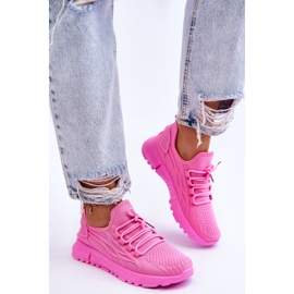 FB2 Damskie Wsuwane Buty Sportowe Sneakersy Różowe Rosett 4