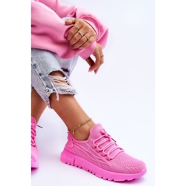 FB2 Damskie Wsuwane Buty Sportowe Sneakersy Różowe Rosett 9