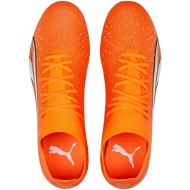 Buty piłkarskie Puma Ultra Match FG/AG M 107217 01 pomarańcze i czerwienie pomarańczowe 1