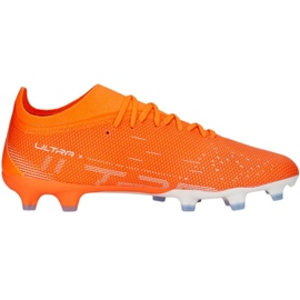 Buty piłkarskie Puma Ultra Match FG/AG M 107217 01 pomarańcze i czerwienie pomarańczowe 2