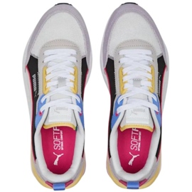 Buty Puma R22 beżowo-czarno-fioletowe 383462 24 wielokolorowe 1