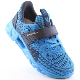 Atletico Buty sportowe dziecięce na rzep niebieskie AbcKids B91230217 granatowe 1