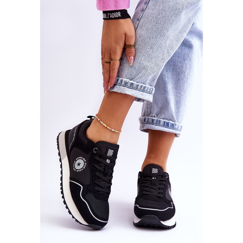 Damskie Sneakersy Memory Foam System Big Star LL274541 Czarne 1