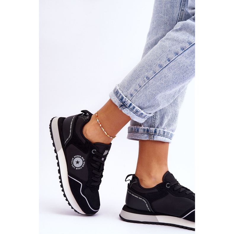 Damskie Sneakersy Memory Foam System Big Star LL274541 Czarne 2