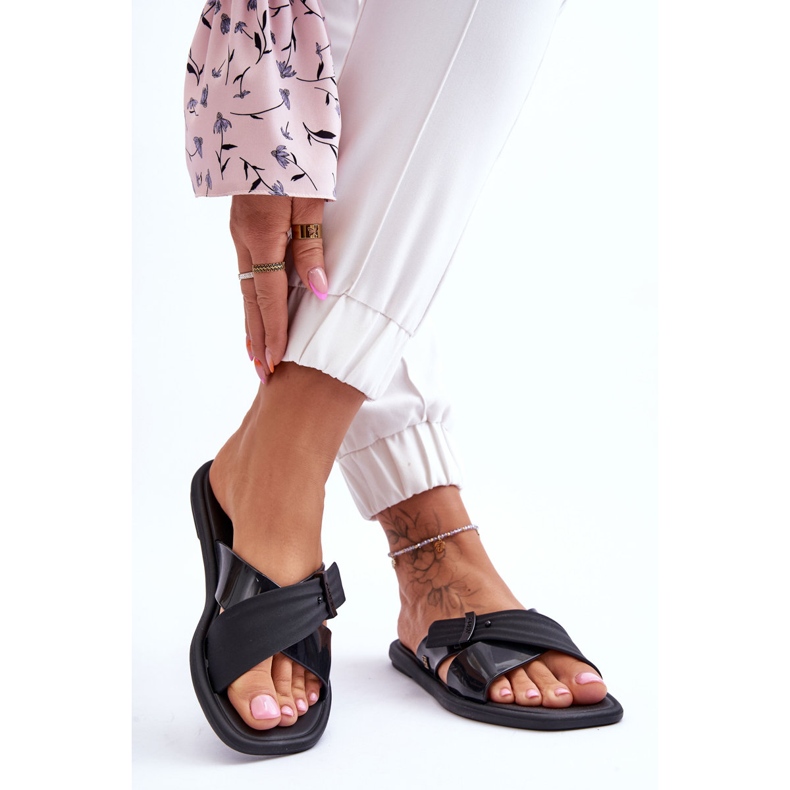 Pachnące Wegańskie Klapki ZAXY JJ285217 Czarne 2