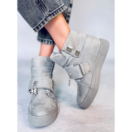 Sneakersy damskie szare NC158 Grey 4