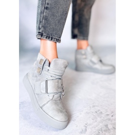 Sneakersy damskie szare NC158 Grey 5