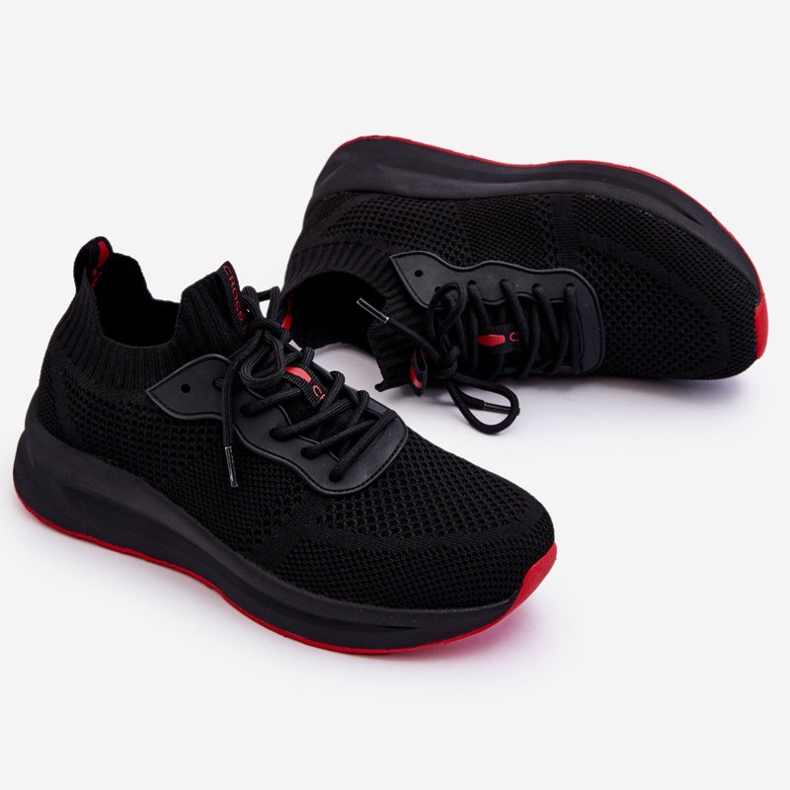 Damskie Wsuwane Sneakersy Cross Jeans LL2R4032C Czarne 1