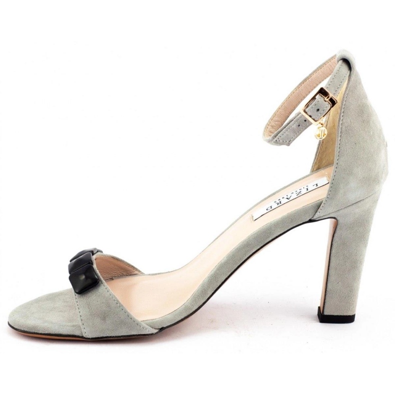 Lizard Sandały na słupku 04658 jasny szary szare 1