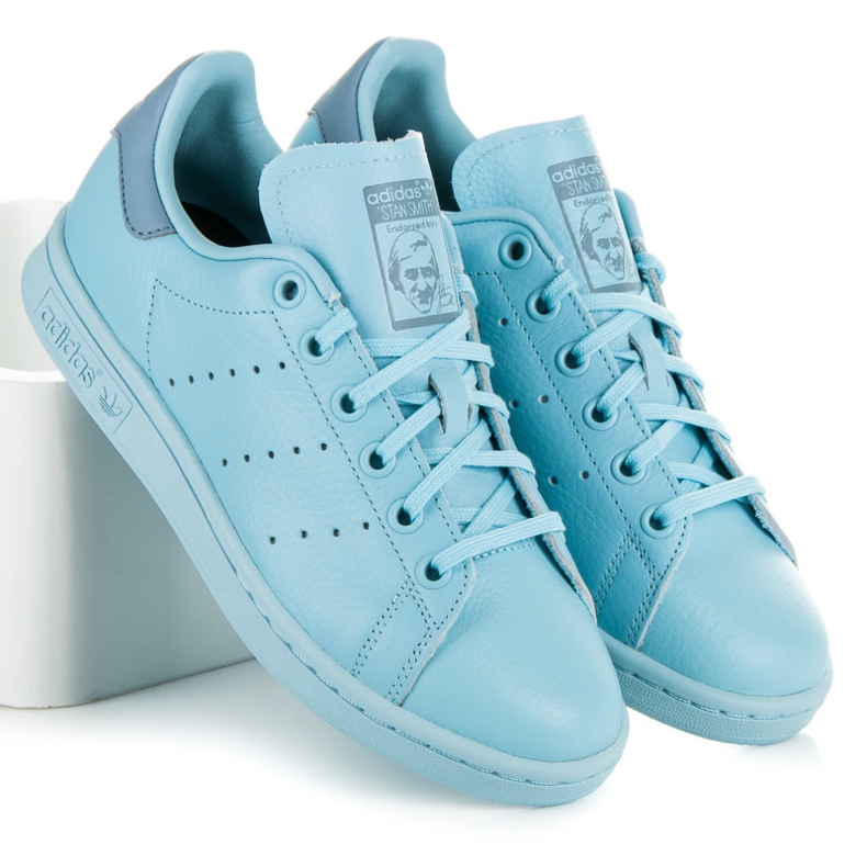 Adidas stan smith j niebieskie 2
