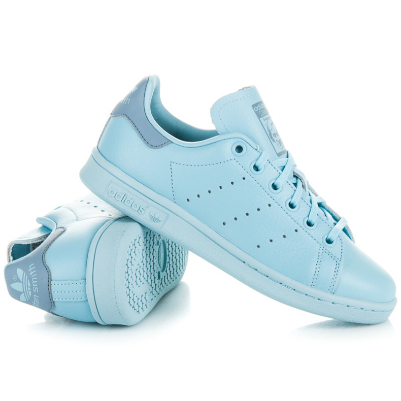 Adidas stan smith j niebieskie 1