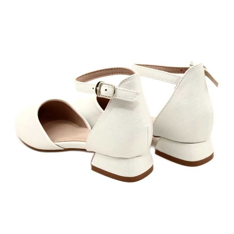 Evento Sandałki Balerinki Srebrne MISSE srebrny 5