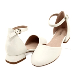 Evento Sandałki Balerinki Srebrne MISSE srebrny 4