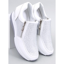 BM Sneakersy na koturnie Atwood White białe 3