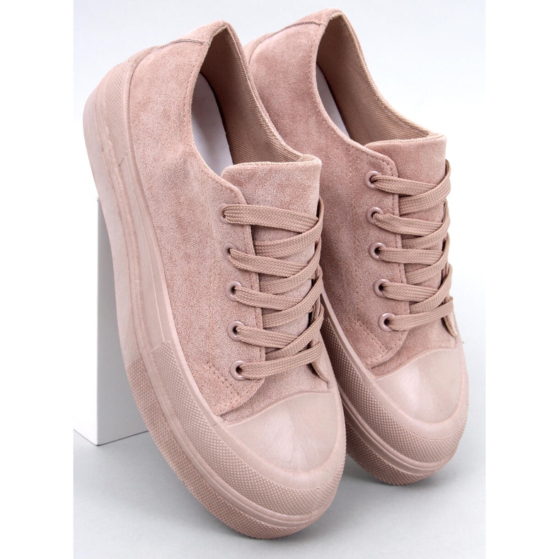 BM Trampki na platformie Curtis Khaki beżowy 1