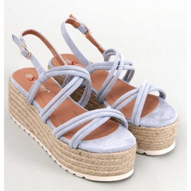 Seastar Espadryle na koturnie Altman Blue niebieskie 1