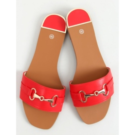 Klapki damskie Gallery Red czerwone 1