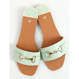 Klapki damskie Gallery Green zielone 1