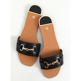 Klapki damskie Gallery Black czarne 1