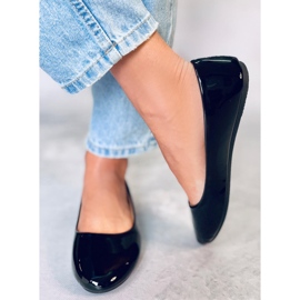 Baleriny lakierowane Cargil Black czarne 2