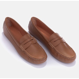 Marco Shoes Mokasyny z elastyczną podeszwą brązowe 6