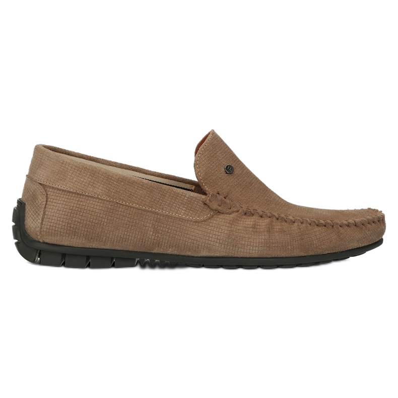 Filippo Beżowe mokasyny męskie skóra zamszowa MP923/23 TP beżowe beżowy 6