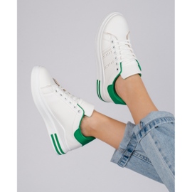 Białe buty sportowe sneakersy na platformie Shelovet 3