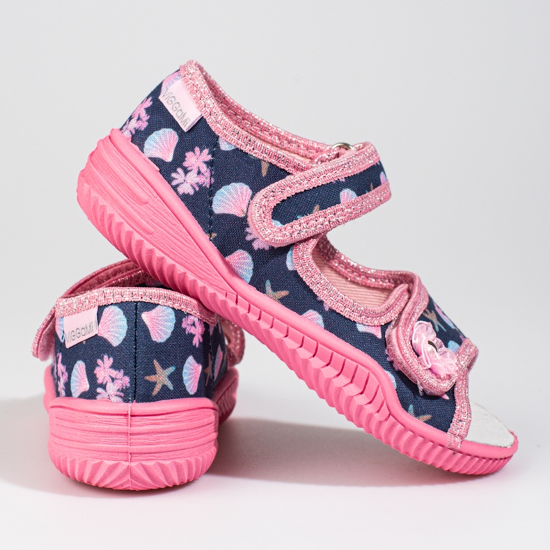 Kapcie dla dziewczynki Viggami różowe Arielka 1