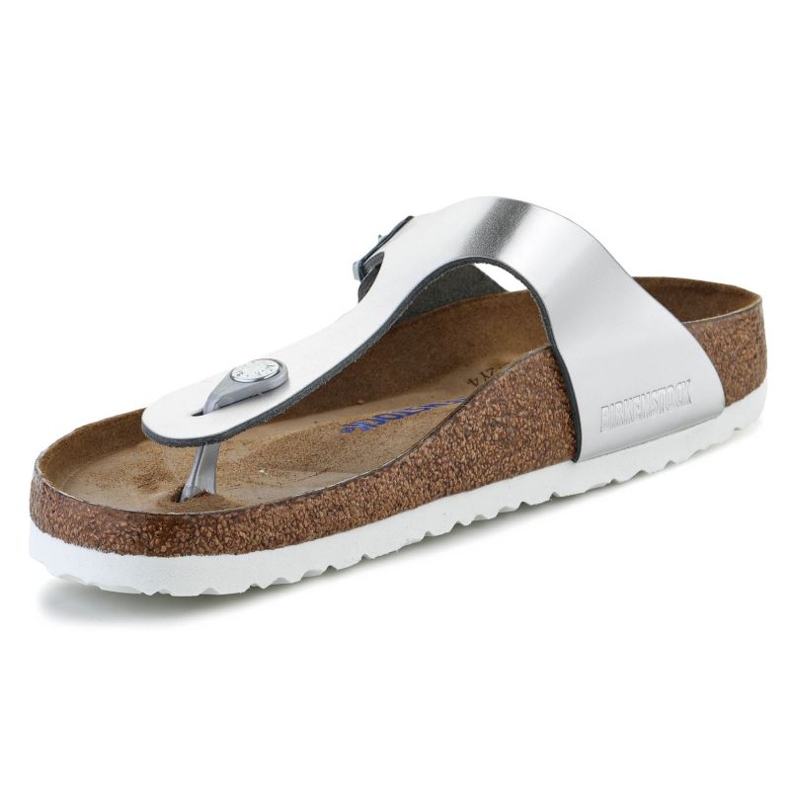 Brinkenstock Japonki Birkenstock Giizeh Silver W 1003675 srebrny 1