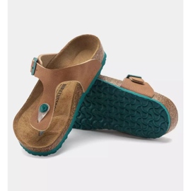 Klapki Birkenstock Gizeh Bs Jr 1024337 brązowe 1