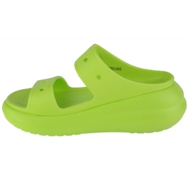 Klapki Crocs Classic Crush Sandal W 207670-3UH zielone 1