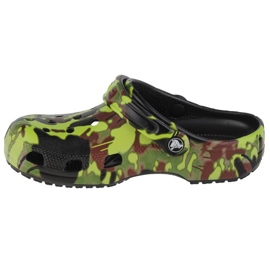 Klapki Crocs Classic Spray Camo Clog  208305-001 zielone 1