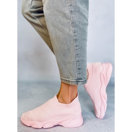 Buty sportowe skarpetkowe różowe NB399 Pink 5