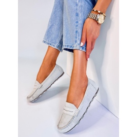 BM Mokasyny damskie zamszowe Anaya Grey szare 2