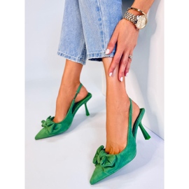 BM Szpilki z odkrytą pięta Shirley Green zielone 2