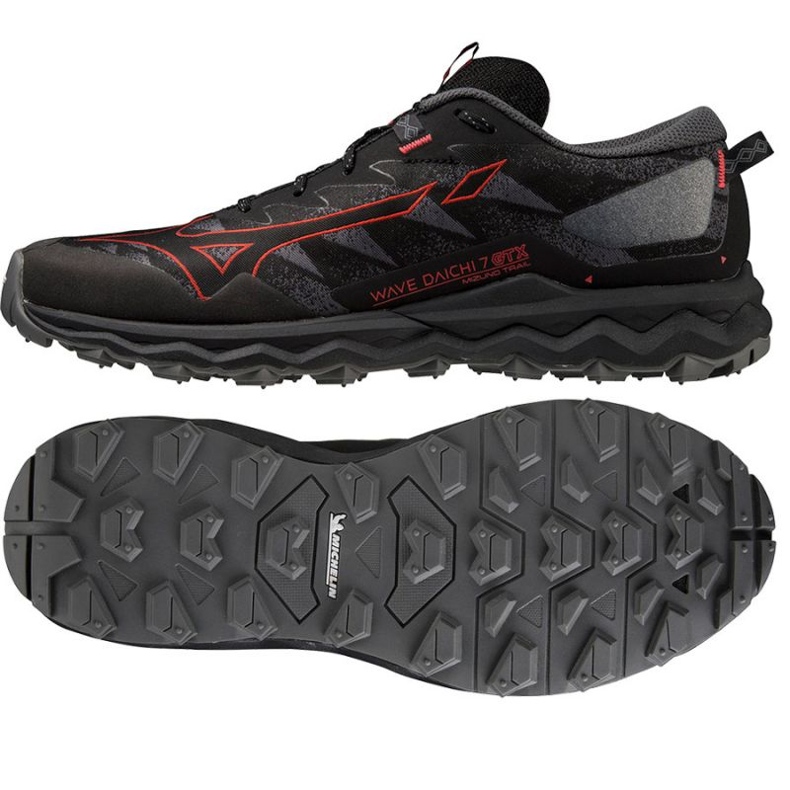 Buty do biegania Mizuno Wave Daichi J1GJ225601 GORE-TEX czarne 1