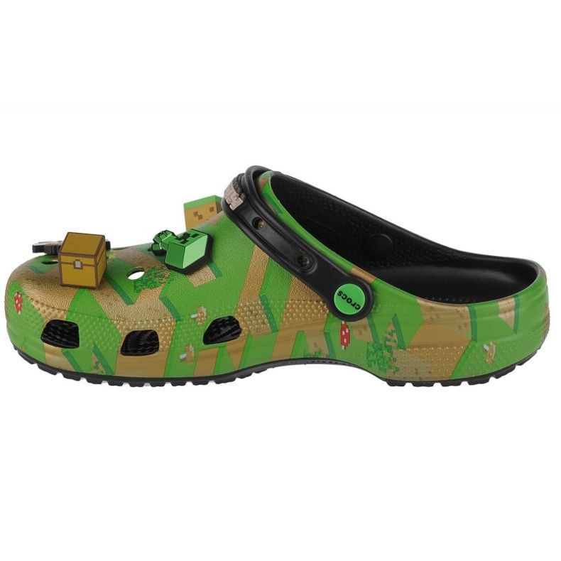 Chodaki Crocs Elevated Minecraft Classic Clog 208472-90H zielone 1