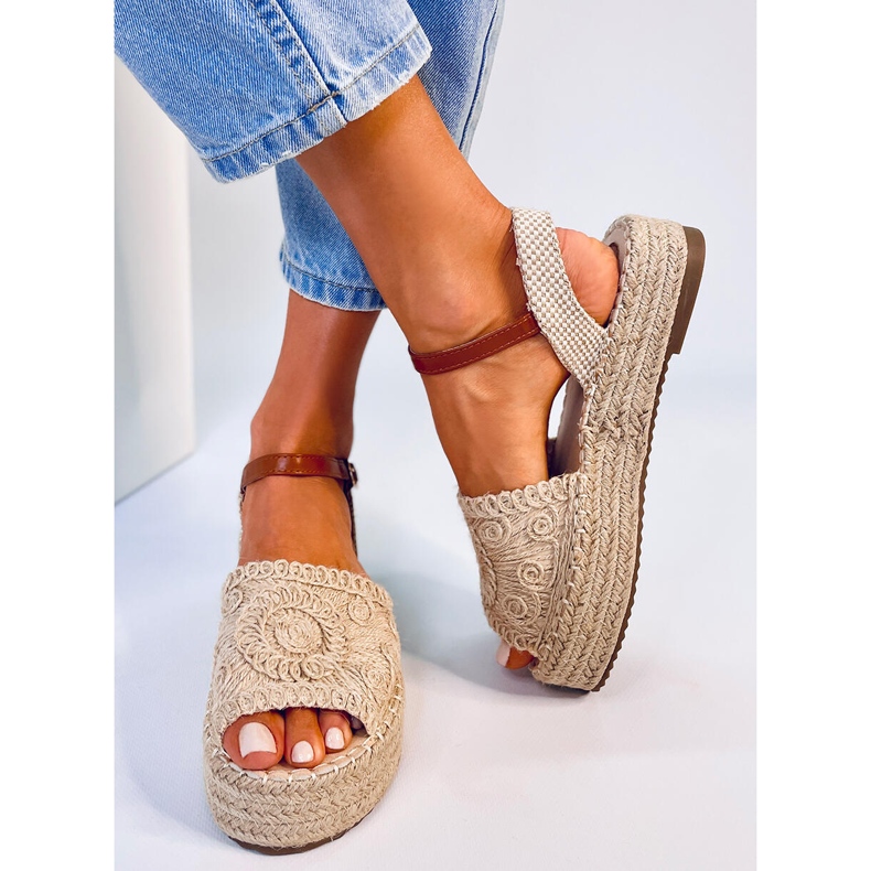 Sandałki espadryle Boho Ingram Beige beżowy 1