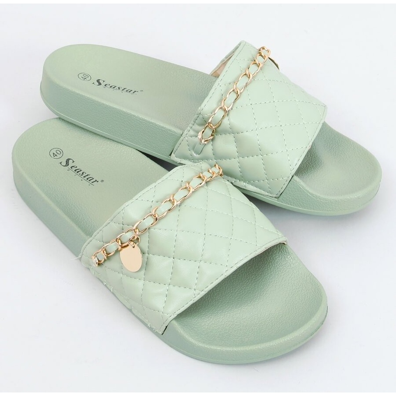 Klapki Travisa Green zielone 1