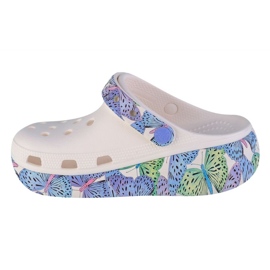 Klapki Crocs Cutie Crush Butterfly Kids Clog 208298-94S białe 1