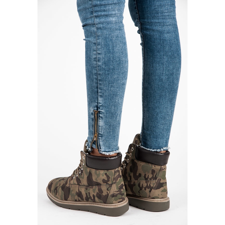 Kylie Traperki moro brązowe 1