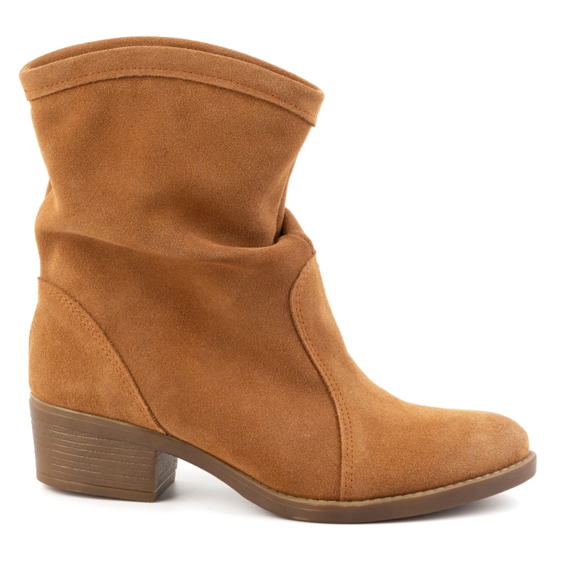 Olivier Botki na obcasie Mona rude pomarańczowe 1