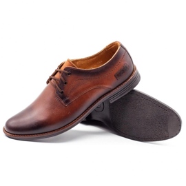 Joker Buty męskie wizytowe 328 brązowe 3