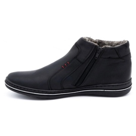 Polbut Buty męskie zimowe 381 czarne 2